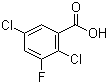 2,5-Dichloro-3-fluorobenzoic acid molecular structure (CAS 501008-42-0)
