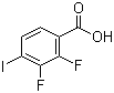 结构式 CAS# 501433-05-2, 2,3-二氟-4-碘苯甲酸
