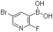 5-溴-2-氟吡啶-3-硼酸分子结构 (CAS 501435-91-2)