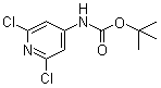 结构式 CAS# 501907-61-5, 2,6-二氯吡啶-4-氨基甲酸叔丁酯