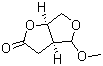 (3aS,6aR)-Tetrahydro-4-methoxyfuro[3,4-b]furan-2(3H)-one molecular structure (CAS 501921-30-8)