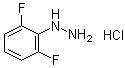 structure of CAS# 502496-26-6, (2,6-Difluorophenyl)hydrazine hydrochloride