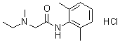 structure of CAS# 50295-20-0, N-(2,6-Dimethylphenyl)-2-(ethylmethylamino)acetamide monohydrochloride;RAD 240