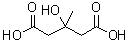 beta-Hydroxy-beta-methylglutaric acid molecular structure (CAS 503-49-1)