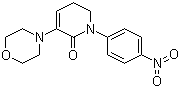 结构式 CAS# 503615-03-0, 5,6-二氢-3-(4-吗啉基)-1-(4-硝基苯基)-2(1H)-吡啶酮