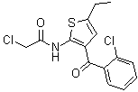 2-(2-Chloroacetamido)-3-(o-chlorobenzoyl)-5-ethylthiophene molecular structure (CAS 50508-89-9)
