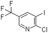 structure of CAS# 505084-56-0, 2-Chloro-3-iodo-5-(trifluoromethyl)pyridine