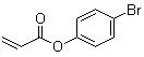 结构式 CAS# 50663-21-3, 4-溴苯基丙烯酸酯