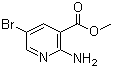 Methyl 2-amino-5-bromonicotinate molecular structure (CAS 50735-34-7)