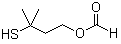 结构式 CAS# 50746-10-6, 甲酸 3-巯基-3-甲基丁酯