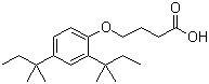 structure of CAS# 50772-35-5, 4-(2,4-Di-tert-pentylphenoxy)butyric acid
