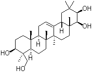 structure of CAS# 508-01-0, Soyasapogenol A;Olean-12-ene-3beta,21beta,22beta,24-tetrol