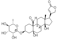 Convallotoxin molecular structure (CAS 508-75-8)