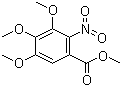 结构式 CAS# 5081-42-5, 2-硝基-3,4,5-三甲氧基苯甲酸甲酯