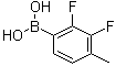 结构式 CAS# 508235-16-3, (2,3-二氟-4-甲基苯基)硼酸