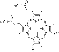 Disodium protoporphyrin IX molecular structure (CAS 50865-01-5)