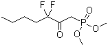 structure of CAS# 50889-46-8, Dimethyl (2-oxo-3,3-difluoroheptyl)phosphonate;(3,3-Difluoro-2-oxoheptyl)phosphonic acid dimethyl ester; Dimethyl (3,3-difluoro-2-oxoheptyl)phosphonate