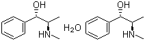 Ephedrine hemihydrate molecular structure (CAS 50906-05-3)