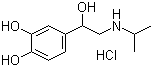 结构式 CAS# 51-30-9, 盐酸异丙肾上腺素; 4-[(2-异丙氨基-1-羟基)乙基]-1,2-苯二酚盐酸盐