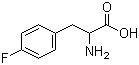 结构式 CAS# 51-65-0, DL-4-氟苯丙氨酸; DL-对氟苯丙氨酸