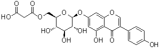 结构式 CAS# 51011-05-3, 丙二酰染料木苷