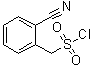 structure of CAS# 51045-34-2, 2-Cyanobenzenemethanesulfonyl chloride;(2-Cyanophenyl)methanesulfonyl chloride; 2-Cyano-alpha-toluenesulfonyl chloride