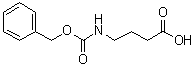 structure of CAS# 5105-78-2, 4-((N-Benzyloxycarbonyl)amino)butyric acid
