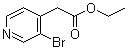structure of CAS# 51054-99-0, Ethyl 3-bromo-4-pyridineacetate;3-Bromo-4-pyridineacetic acid ethyl ester