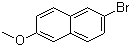 结构式 CAS# 5111-65-9, 2-溴-6-甲氧基萘