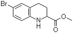 结构式 CAS# 511230-72-1, 6-溴-1,2,3,4-四氢喹啉-2-甲酸甲酯