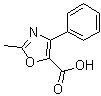 2-甲基-4-苯基-5-恶唑羧酸分子结构 (CAS 51143-21-6)