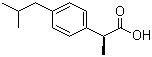 structure of CAS# 51146-56-6, (S)-(+)-Ibuprofen ;(2S)-2-[4-(2-Methylpropyl)phenyl]propionic acid; (S)-(+)-4-Isobutyl-alpha-methylphenylacetic acid; (S)-(+)-2-(4-Isobutylphenyl)propionic acid