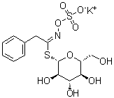 结构式 CAS# 5115-71-9, 金莲葡糖硫苷钾盐