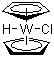 Chlorobis(cyclopentadienyl)hydrotungsten molecular structure (CAS 51177-12-9)