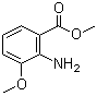 structure of CAS# 5121-34-6, 2-Amino-3-methoxybenzoic acid methyl ester;Methyl 2-amino-3-methoxybenzoate; Methyl 3-methoxyanthranilate