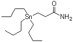 3-(Tributylstannyl)propanamide molecular structure (CAS 51283-50-2)