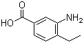 3-Amino-4-ethylbenzoic acid molecular structure (CAS 5129-23-7)