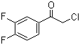 structure of CAS# 51336-95-9, 2-Chloro-1-(3,4-difluoro-phenyl)-ethanone