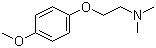 structure of CAS# 51344-12-8, 2-(4-Methoxyphenoxy)-N,N-dimethylethylamine