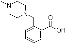 结构式 CAS# 514209-40-6, 2-(4-甲基哌嗪-1-甲基)苯甲酸