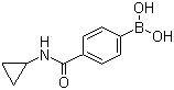 结构式 CAS# 515140-26-8, 4-(环丙基氨基甲酰)苯硼酸