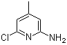 2-氨基-6-氯-4-甲基吡啶分子结构 (CAS 51564-92-2)