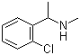 1-(2-Chlorophenyl)-N-methylethanamine molecular structure (CAS 51586-22-2)