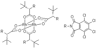 Rh2(S-TCPTTL)4分子结构 (CAS 515876-71-8)