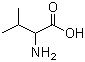 结构式 CAS# 516-06-3, DL-缬氨酸; DL-2-氨基-3-甲基丁酸