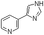 结构式 CAS# 51746-85-1, 3-(1H-咪唑-4-基)吡啶