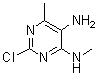 structure of CAS# 5176-95-4, 2-Chloro-N4,6-dimethyl-4,5-pyrimidinediamine