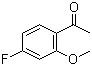 4'-Fluoro-2'-methoxyacetophenone molecular structure (CAS 51788-80-8)