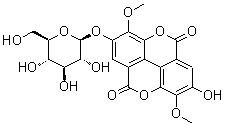 结构式 CAS# 51803-68-0, 3,3'-二-O-甲基柔花酸-4'-O-beta-D-吡喃葡萄糖苷