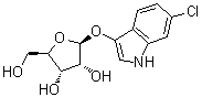 6-Chloro-1H-indol-3-yl beta-D-ribofuranoside molecular structure (CAS 518033-36-8)